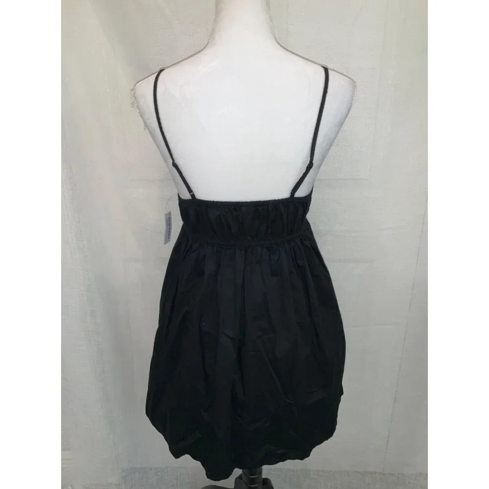 Old Navy Black Spaghetti Strap Dress size Small NEW 100% Cotton - Picture 4 of 7